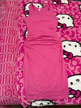 Women's Pink Midi Tank Dress